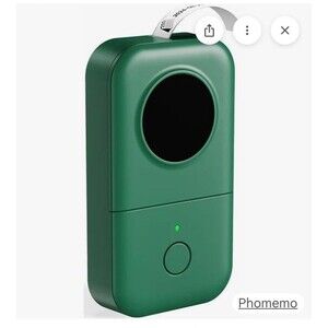 Phomemo D30 Thermal Printer Green Smart Mini Label Maker Print Pod Sticker NEW